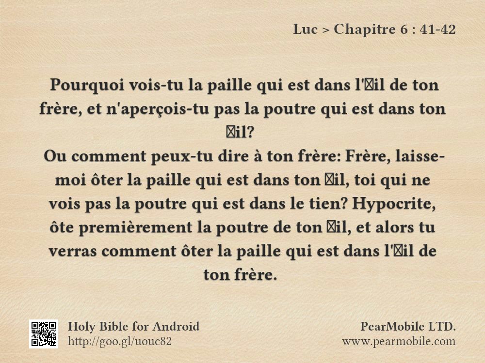 Luc, Chapitre 6:41-42